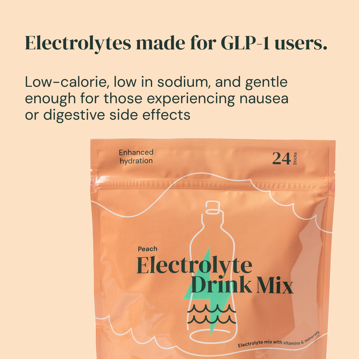 Peach electrolytes (24 pack)