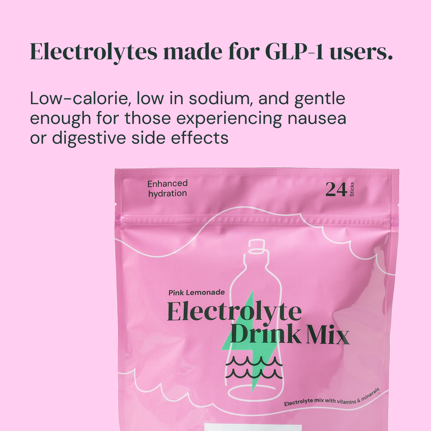 Pink Lemonade electrolytes (24 pack)