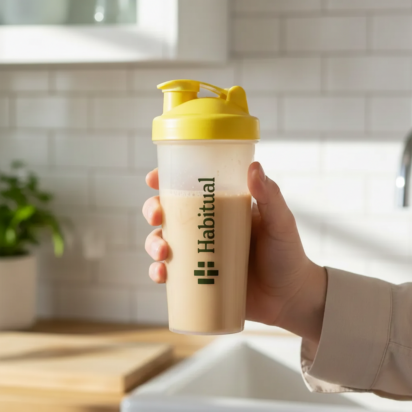 Habitual Shaker Bottle - Clear/Yellow